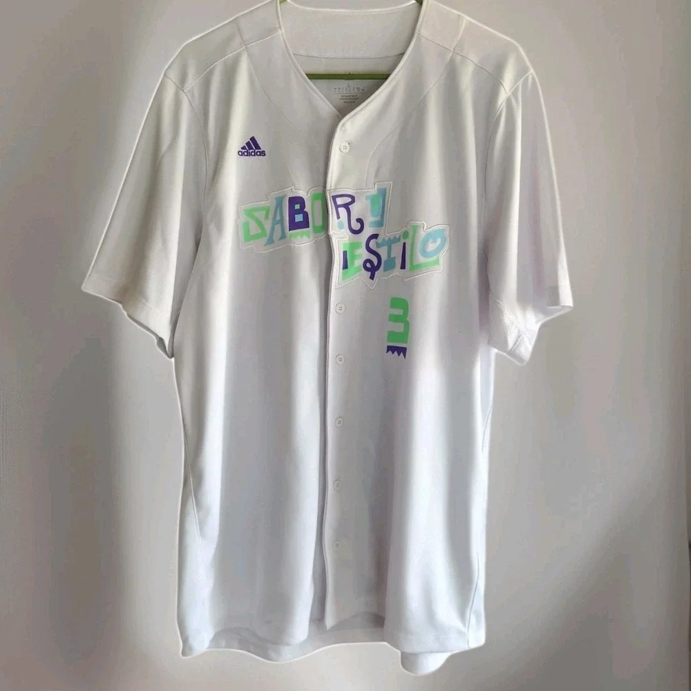 Adidas Hispanic Heritage Baseball Jersey Men's‎ Size Large Sabor Y Estilo